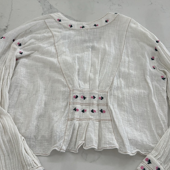 Free People Kizzy Embroidered Top, xs - Picture 5 of 5